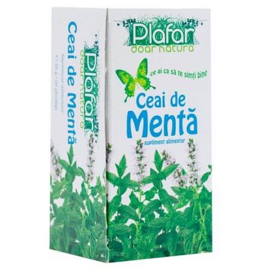 Tè alla menta piperita, 20 dosi, Plafar