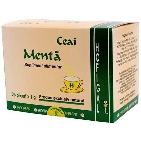 Tè alla menta, 25 bustine, Hofigal