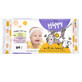 Salviettine umidificate Milk &amp; Honey, +0 mesi, 64 pezzi, Happy