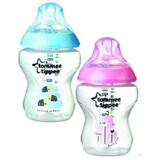 Set 2 biberon in PP decorati, 260 ml, +0 mesi, 42252181, Tommee Tippee