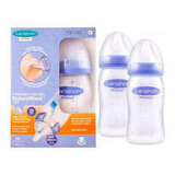 Set di 2 biberon PP Momma con tettarella in silicone a flusso medio, 2x240 ml, Lansinoh