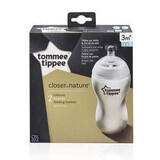 Set di 2 biberon con tettarella in silicone Closer to Nature, +3 mesi, 2x340 ml, 42262071, Tomme Tippee