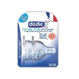 Set di 2 tettarelle in silicone con collo largo per l'inizio dell'anticolica, Debit 1, 0-6 mesi, Dodie