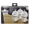 Set van 3 PP flessen met siliconen speen Closer to Nature, 3x260 ml, Tommee Tippee