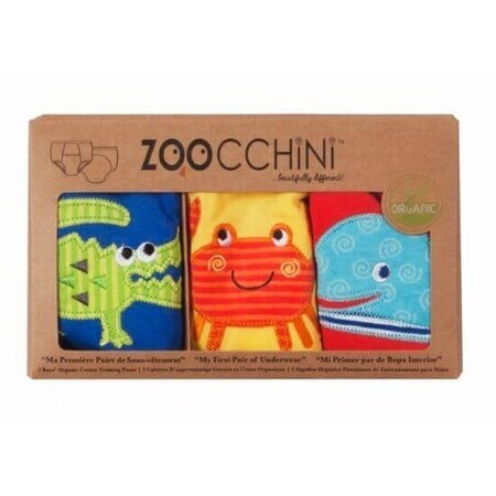 Set di 3 mutandine da allenamento, 2-3 anni, Zoocchini