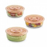 Set of 3 Bunny Glass Containers, 330 ml, 89272, Miniland