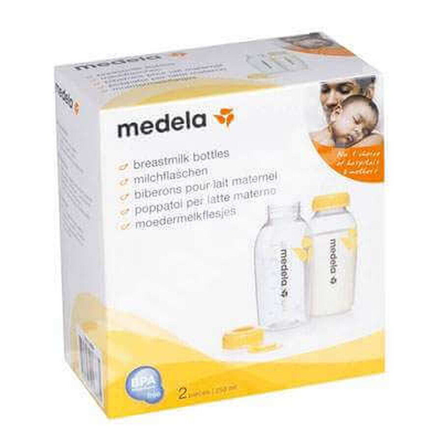 Milchsammelflaschen-Set, 2x250 ml, Medela