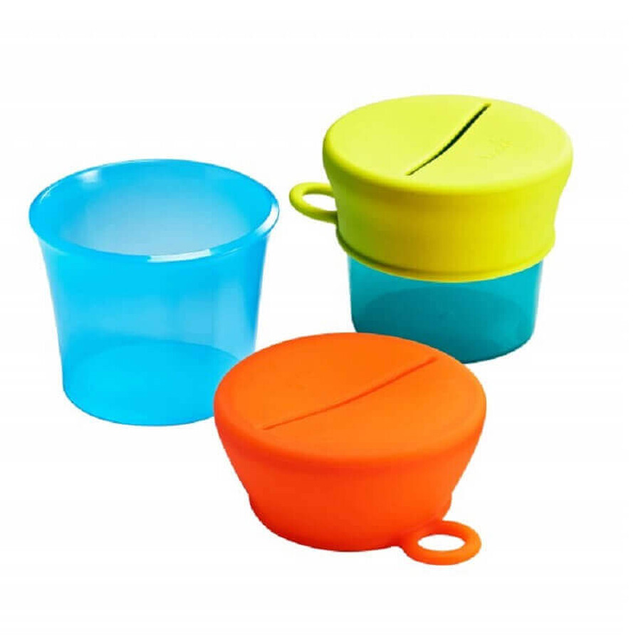 Set di casseruole con coperchi in silicone, Snacks, Boon