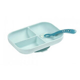 Set tavola in silicone, 2 pezzi, Bleu, Beaba