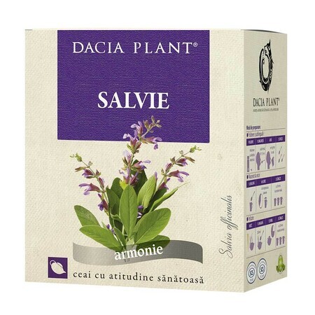 Tè alla salvia, 50g, pianta di Dacia