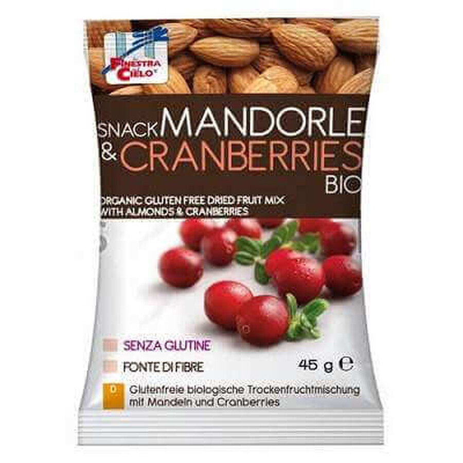 Snack Con Anacardi Mandorle&Cranberries Bio Senza Glutine 45g