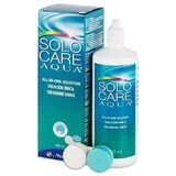 Soluzione per la manutenzione delle lenti a contatto Solo-Care Aqua + supporto per la conservazione delle lenti, 360 ml, Menicon