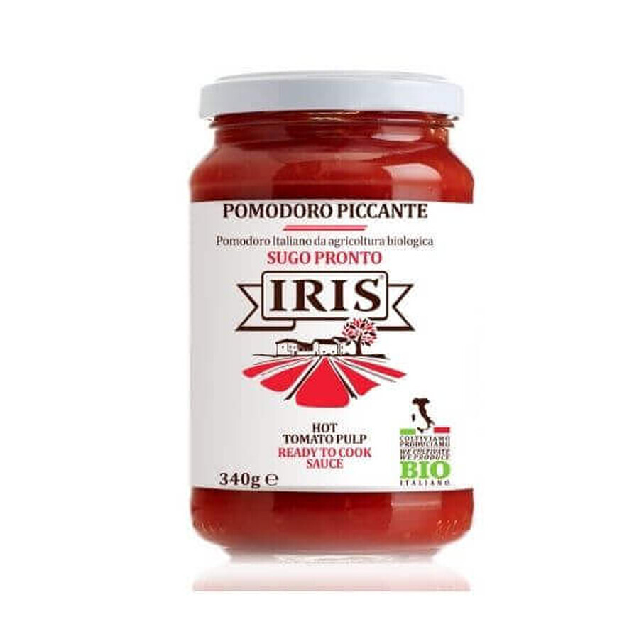 Salsa di pomodoro bio piccante, 340 gr, Iris