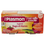 Sos Ragu din Carne de Vitel, +10luni, 2x80g, Plasmon