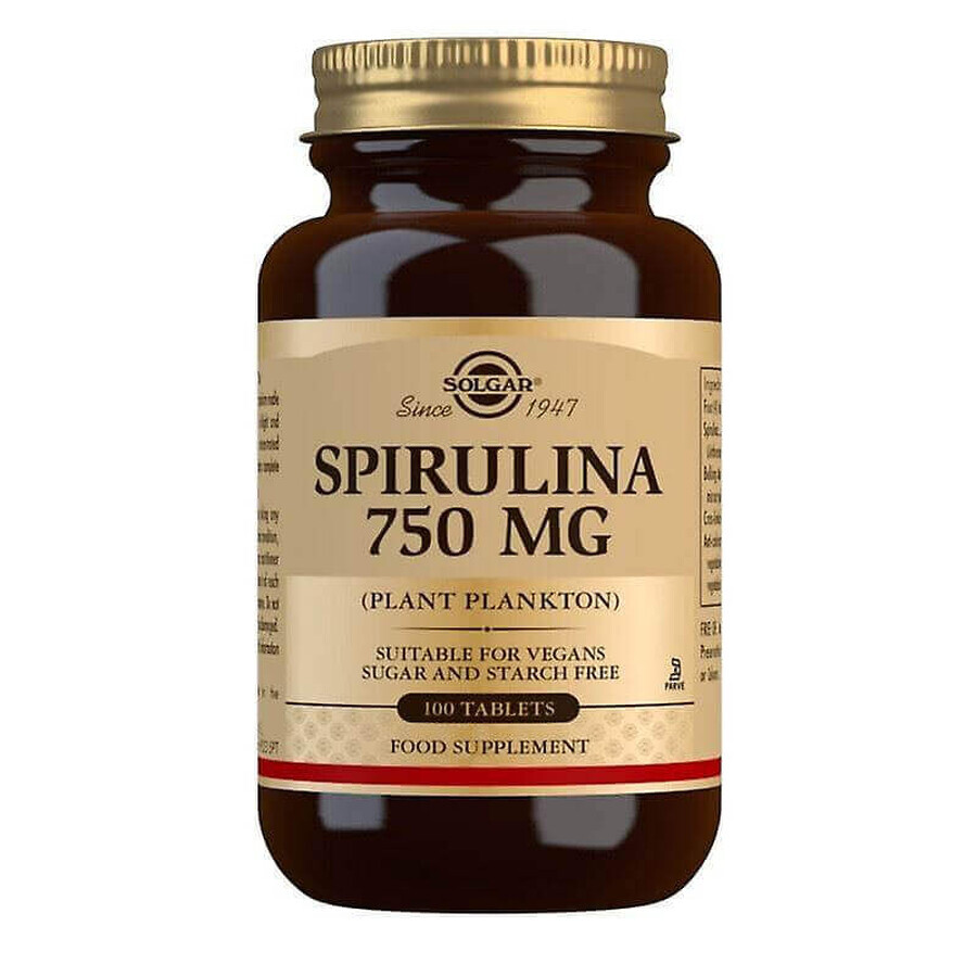 Spirulina Solgar 100 Tavolette