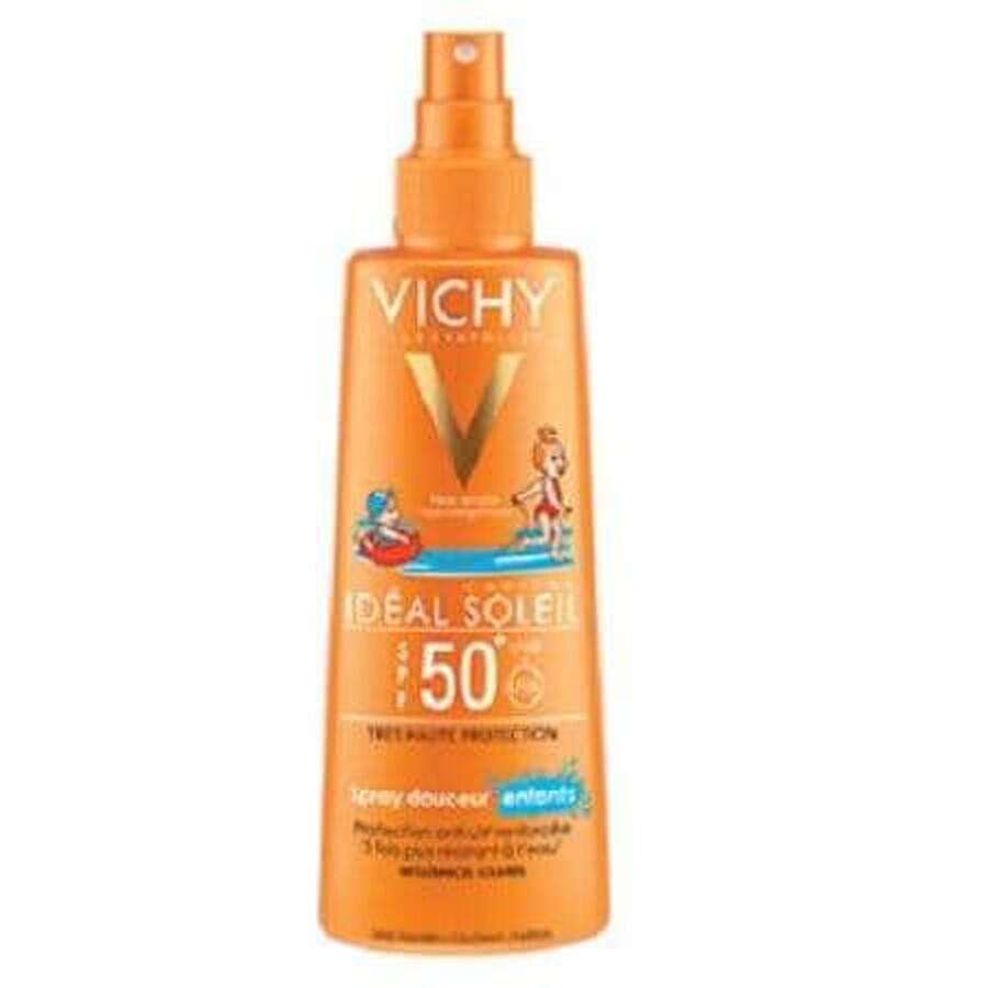 Zonnebrandspray SPF 50+ Ideal Soleil voor gezicht en lichaam van kinderen, 200 ml, Vichy