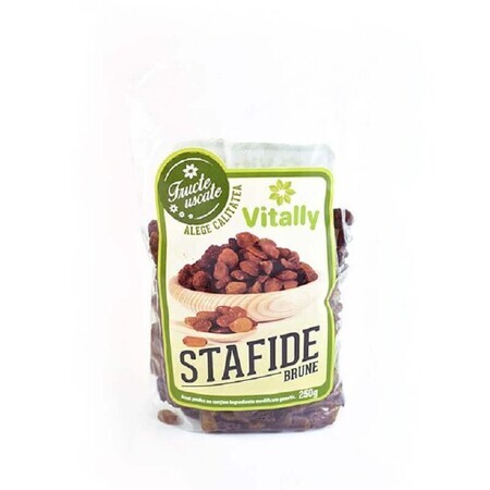 Brown raisins, 250 gr, Vitally