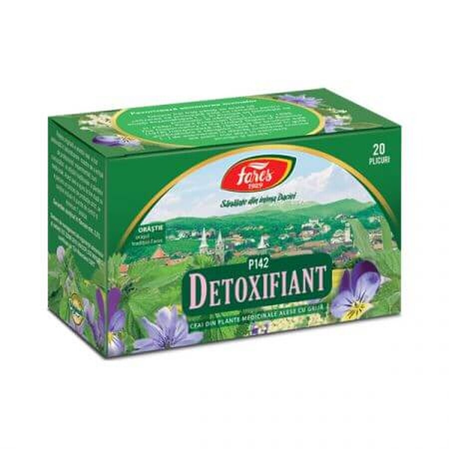 Detox Tea, P142, 20 sachets, Fares