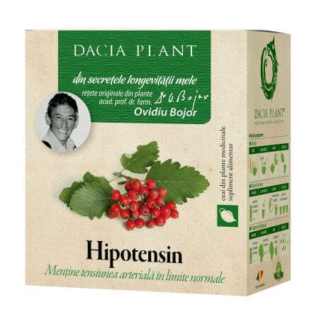 Tisana Hipotensin, 50 g, Pianta Dacia