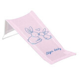 Bath stand with metal frame and soft fabric cover, Pink Rabbit, Tega Baby