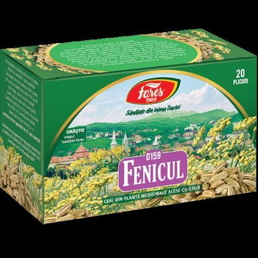 Thé au fenouil, 20 sachets, Fares