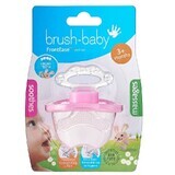 Frontease toothbrush pacifier, +3 months, pink, Brush Baby