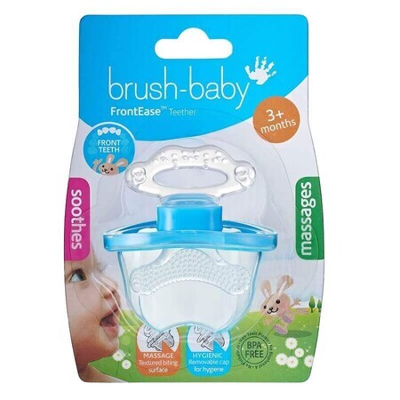 Frontease cepillo de dientes chupete, Azul, +3 meses, Brush Baby