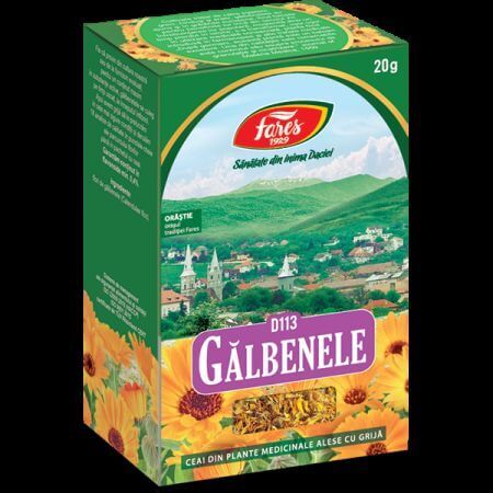 Tè ai fiori di calendula, D113, 20 g, Fares