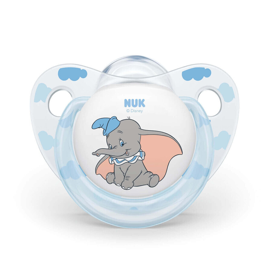 Ciuccio in silicone Disney Dumbo, 6-18 mesi, 2 pz, Nuk