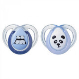 Ciucci ortodontici orsetti panda blu/bianco Sempre, 0-6 mesi, Tommee Tippee