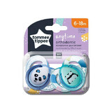 Ciucci ortodontici Ursuleti Panda Green/White, In qualsiasi momento, 6-18 mesi, Tommee Tippee