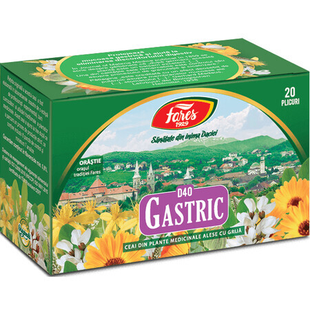 Tè gastrico, D40, 20 bustine, Fares