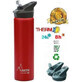 Thermos in acciaio inox con coperchio automatico Jannu Rosu, 750ml, Laken