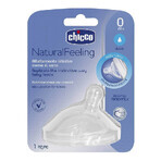 Chicco Natural Feeling - Tettarella in Silicone 0M+ Flusso Normale, 1 Pezzo