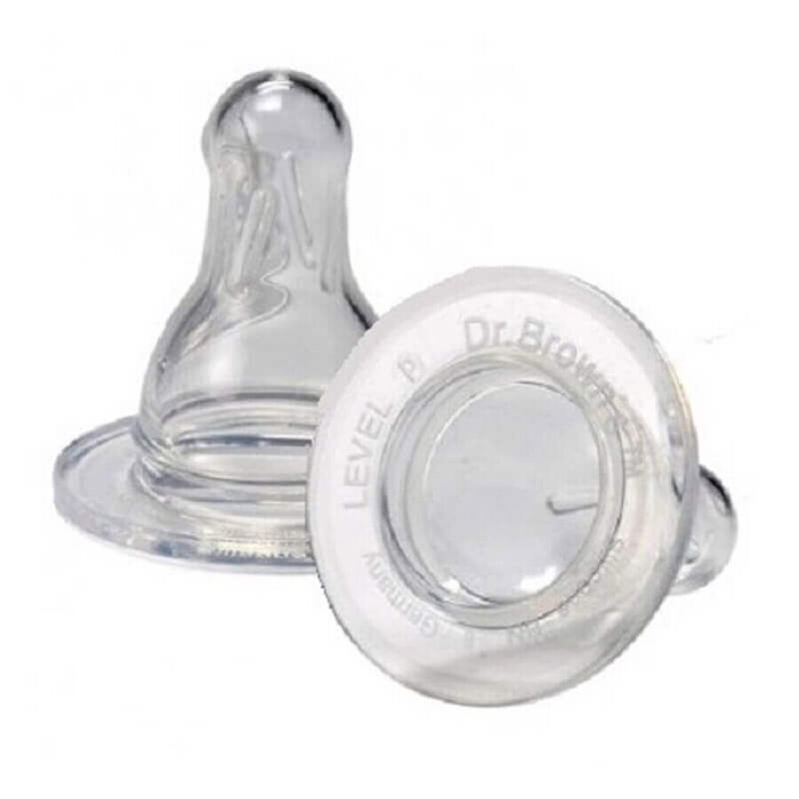 Standard silicone teats, +3 months, 2 pcs, Dr. Browns