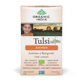 Tulsi Ginger Tea, 18 sachets, Organic India