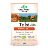 Tulsi Masala Chai Relaxing and Regenerating, 18 sachets, Organic India