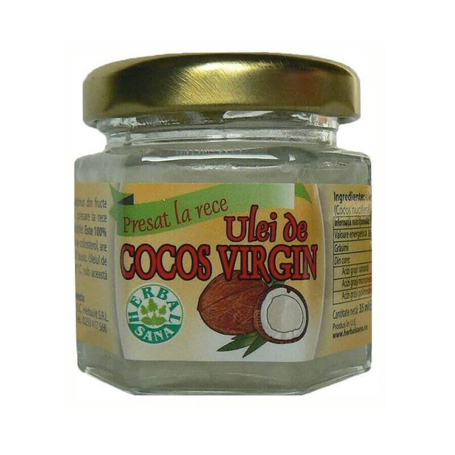 Cold pressed coconut oil, 35 ml, Herbal Sana