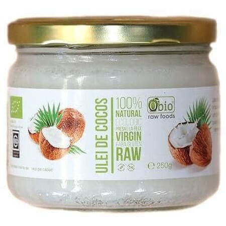 Olio di cocco crudo bio, 250 g, OBio