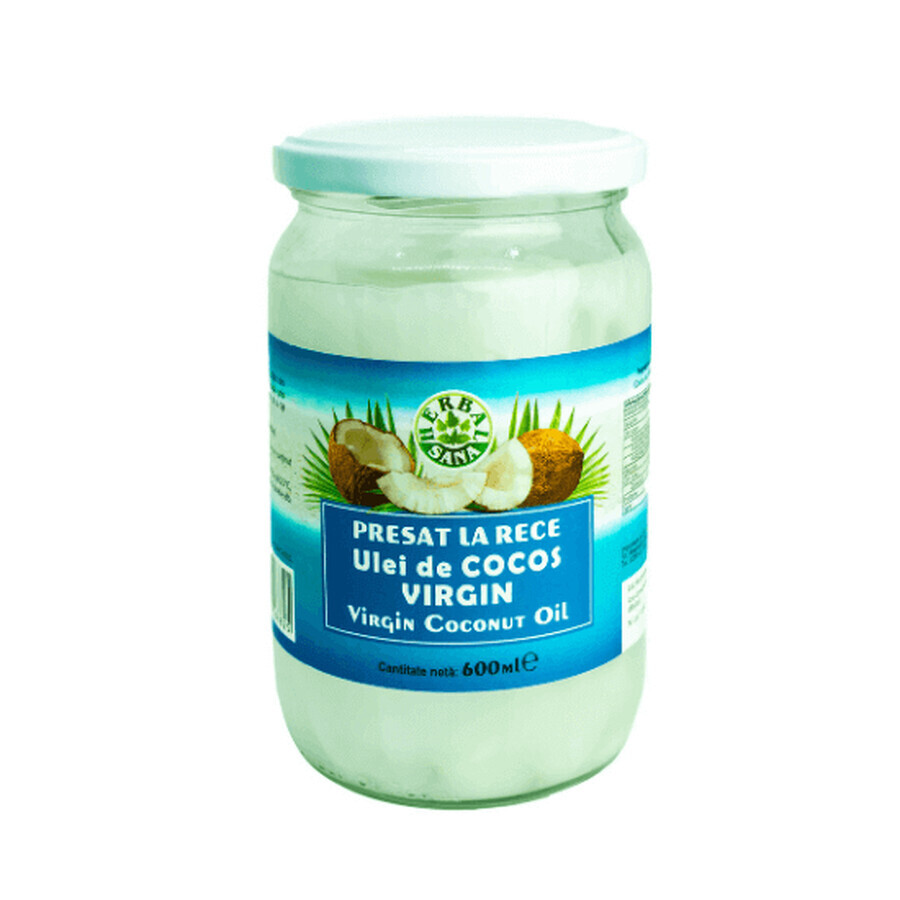 Cold pressed coconut oil, 600 ml, Herbal Sana