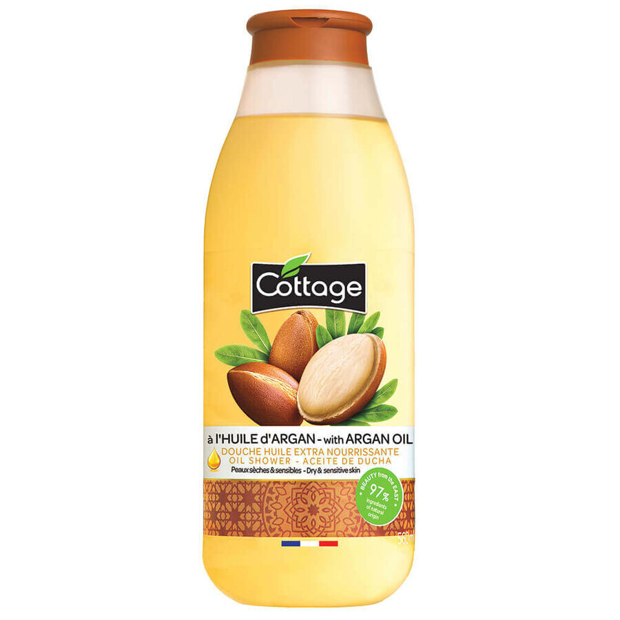 Olio doccia all'Argan, per pelli secche e sensibili, 560 ml, Cottage