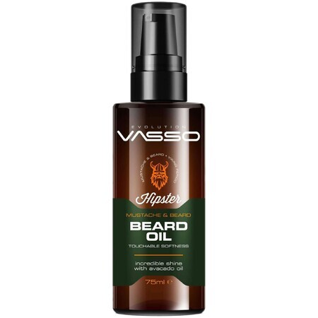 Olio per barba e baffi, 75ml, Vasso