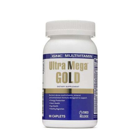 Ultra Mega Gold Multivitamins and Minerals, 90 tablets, GNC