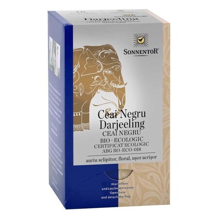 Ceai negru Darjeeling BIO, 18 plicuri, Sonnentor