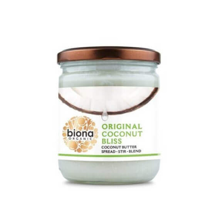 Mantequilla de coco untable ecológica Coconut Bliss, 400 gr, Biona