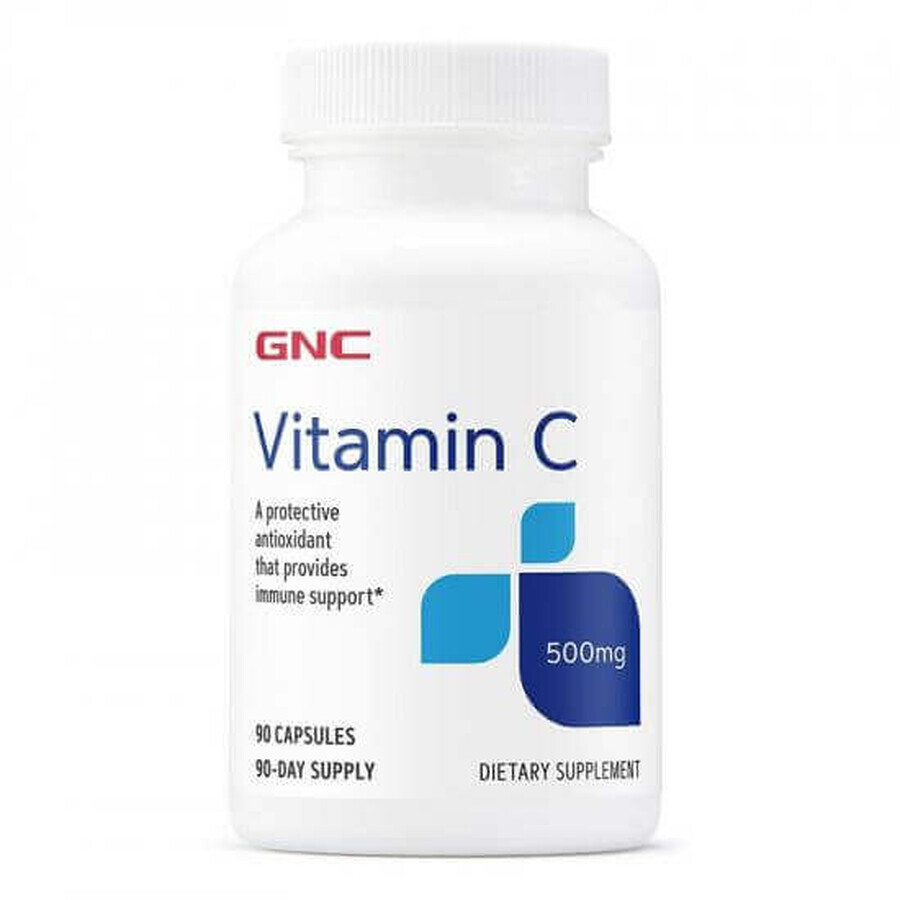 Vitamina C 500, 90 capsule, GNC