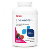 Vitamin C chewable 500 mg, 180 tablets fruit mix flavour, GNC