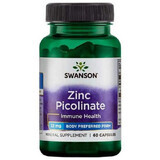 Zinc Picolinate 22mg, 60 capsules, Swanson