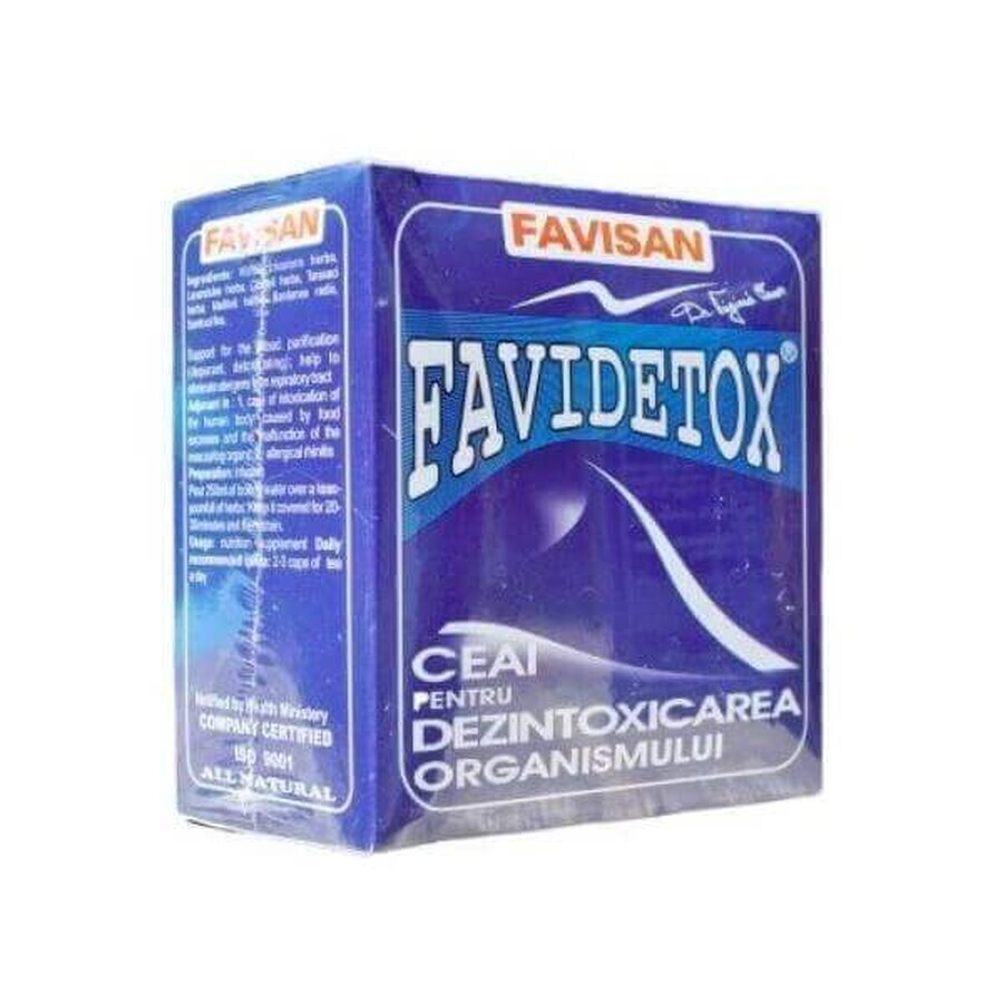 Tea for detoxifying the body Favidetox, 50 g, Favisan