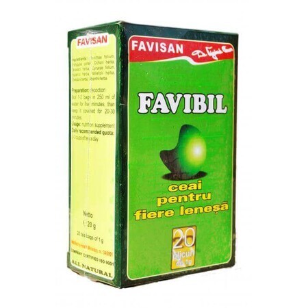 Tea for lazy liver Favible, 50 g, Favisan